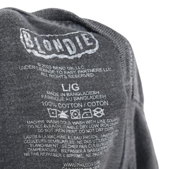 Faded Blondie Band Tee 90s Grunge Vibe Sz L - Picture 4 of 4